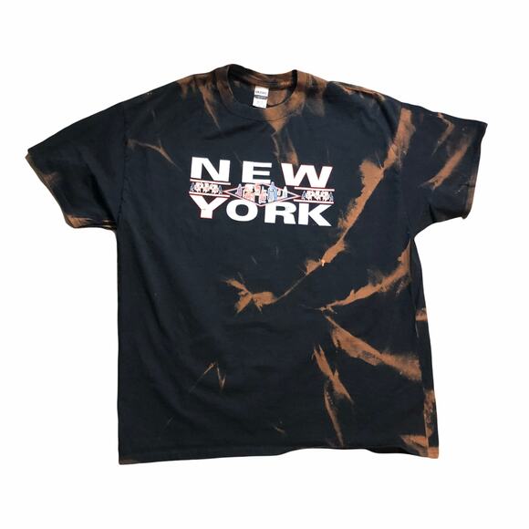 Gildan Other - Custom 1of1 New York City bleached tee xl